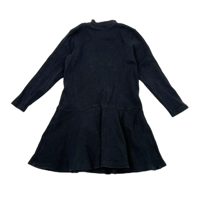 Mini Rodini rib dress, black | 92/98cm