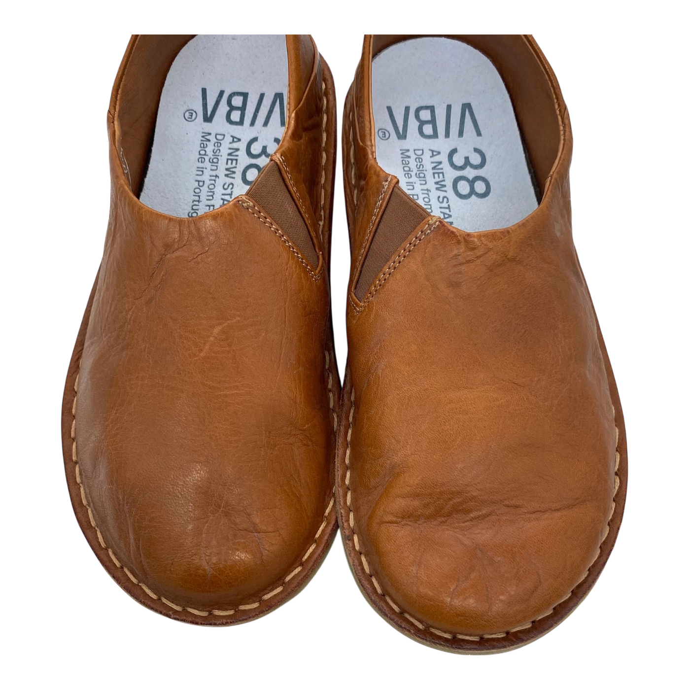 VIBAe Zuma leather shoes, cognac brown | 38