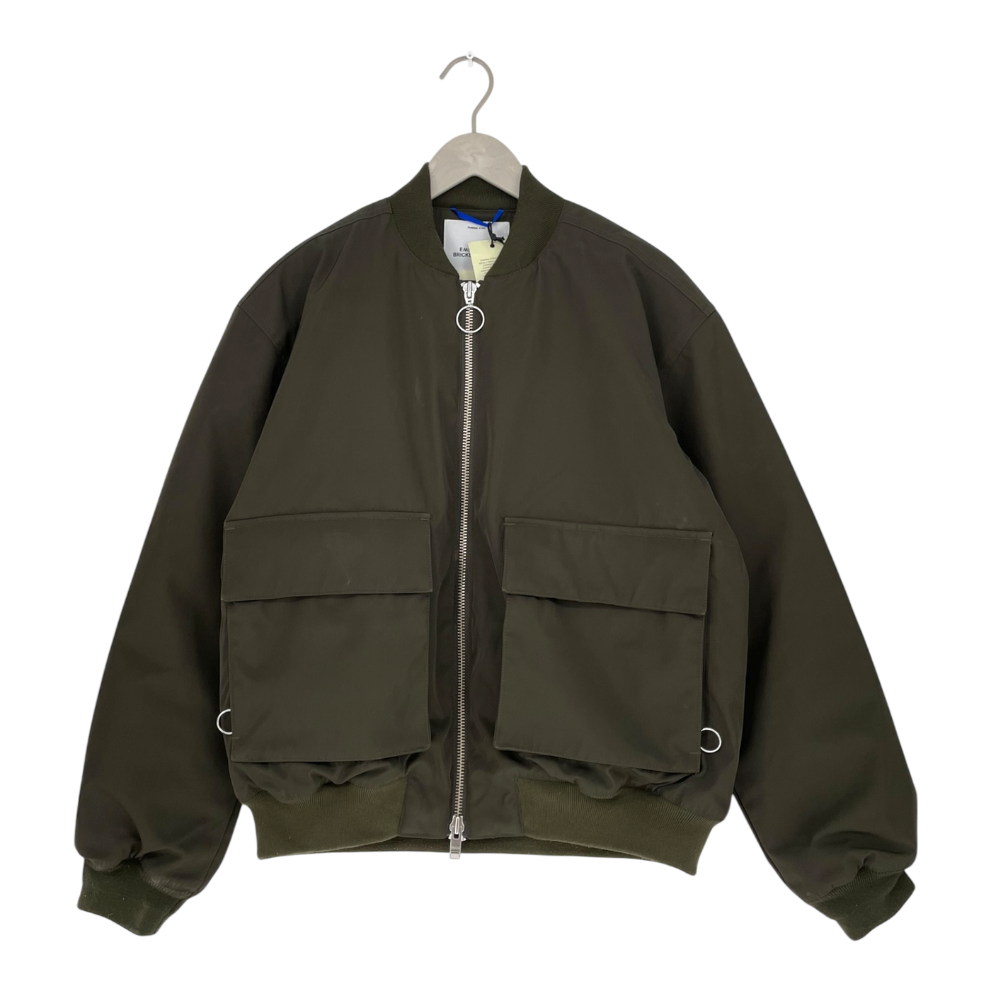 Embassy of Bricks and Logs mapes bomber jacket, black olive | unisex L