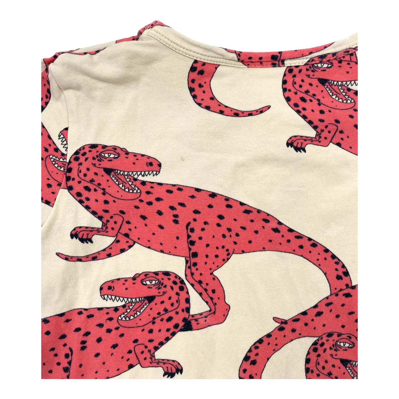 Mini Rodini frill dress, dinosaur | 104/110cm