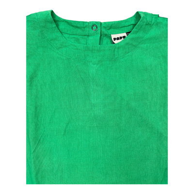 Papu linen t-shirt, lime green | 134/140cm