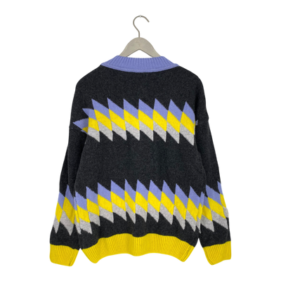 Maska knitted wool sweater, multicolor | woman S