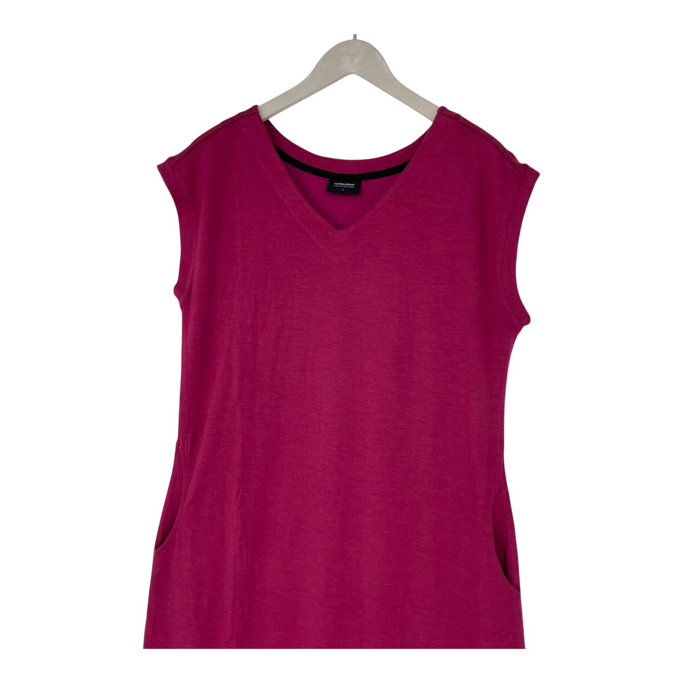 North Outdoor ria merino dress, ruby | woman L