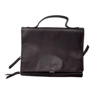 Holzrichter roll-up toiletry bag, cocoa brown