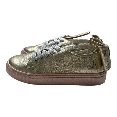 Minna Parikka t-bow mini shoes, gold | 32