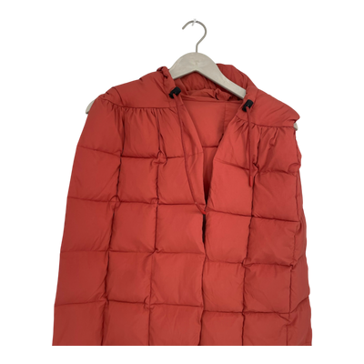 Embassy of Bricks and Logs dublin puffer scarf, brick red