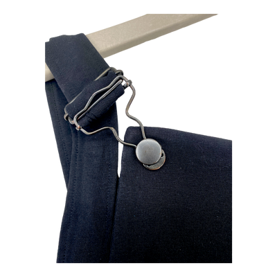 Kaiko everyday dungarees, black | woman S