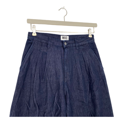 Mud Jeans eve mid pleated jeans, midnight blue | woman 27/34