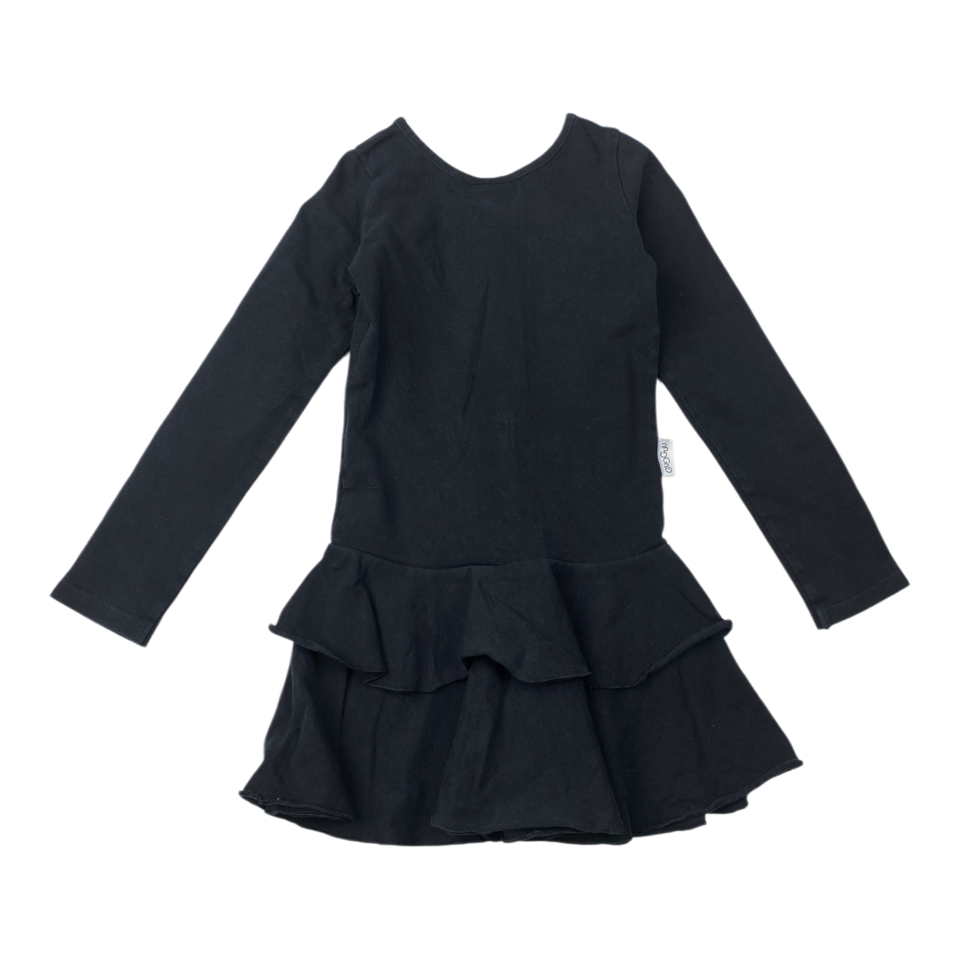 Gugguu frilla dress, black | 110cm