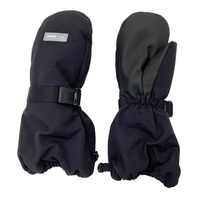 Reima ote winter mittens, black | 6-8y
