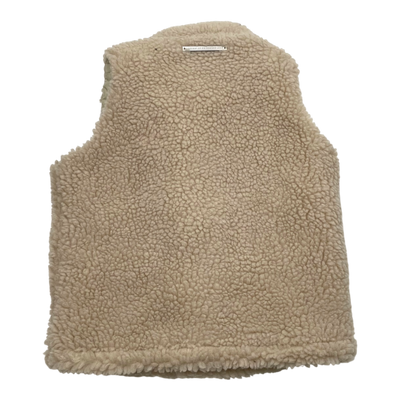 Embassy of Bricks and Logs lima sherpa teddy vest, cream | 104cm