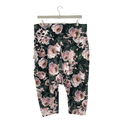 Ommellinen cropped harem pants, roses | woman 3XL