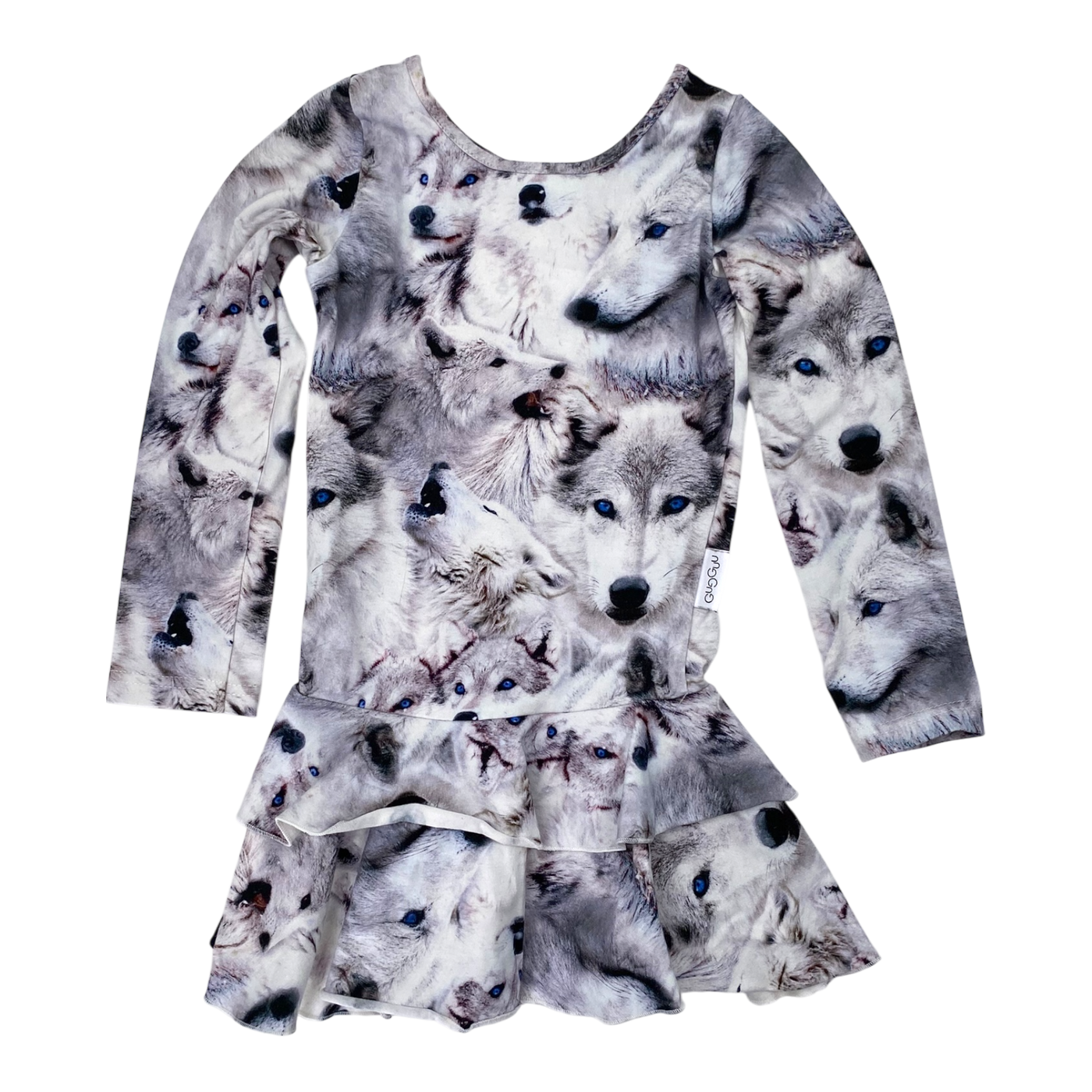 Gugguu frilla dress, husky | 86cm