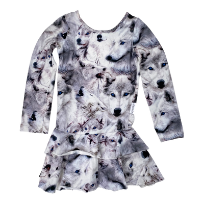 Gugguu frilla dress, husky | 86cm