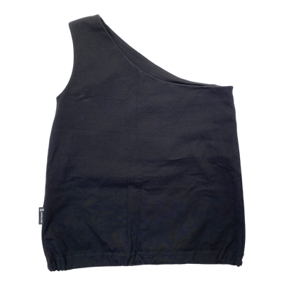 Ommellinen one shoulder top, black | woman S