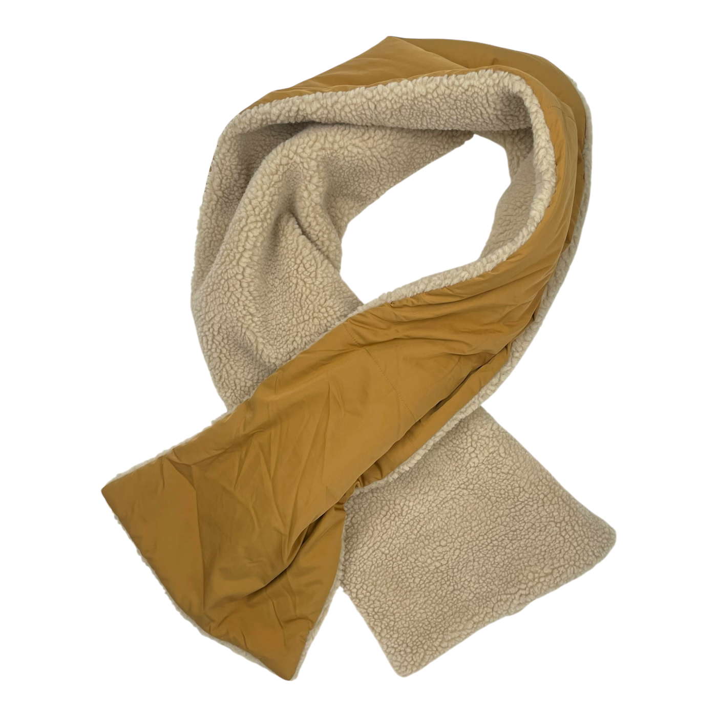 Embassy of Bricks and Logs bayonne sherpa scarf, beige