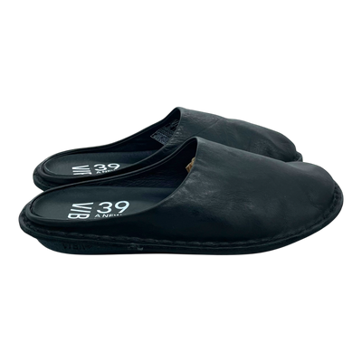 VIBAe Roma leather slippers, preto black | 39