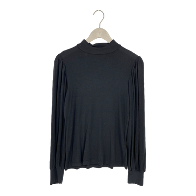 Soft Rebels roman t-neck shirt, black | woman M