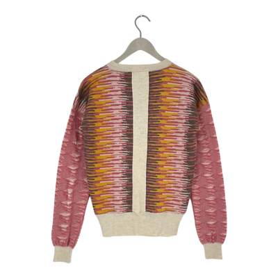 KARINFRAIDENRAIJ bello knitted sweater, multicolor/salmon pink | woman S