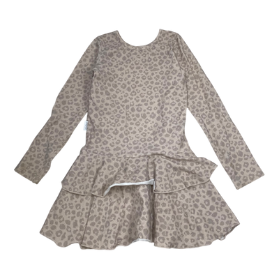 Gugguu frilla dress, leopard | 92cm