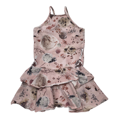 Gugguu spagetti frilla dress, ice cream | 98cm