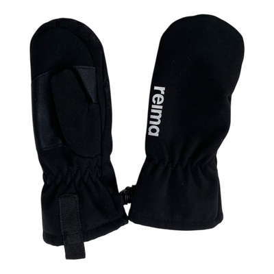 Reima osaten softshell gloves, black | 1-2y