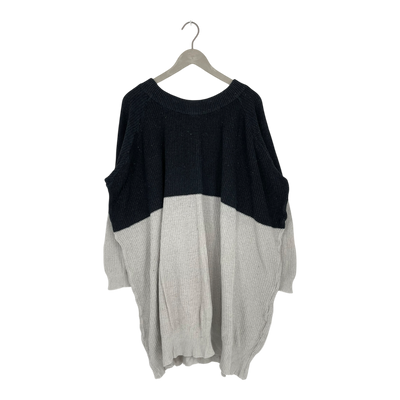 Papu patent knit dress, black/white | woman M/L