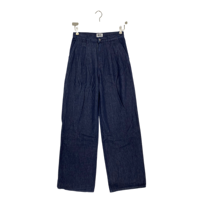 Mud Jeans eve mid pleated jeans, midnight blue | woman 27/34