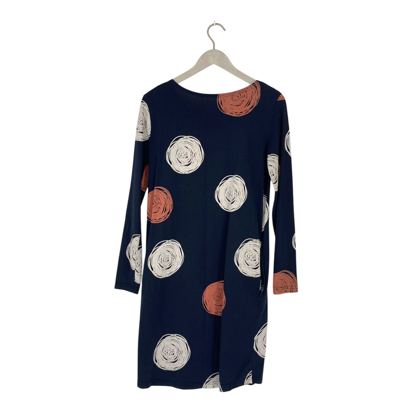 Blaa long sleeve dress, swirls | woman XS