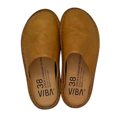 VIBAe Roma leather slippers, sunflower yellow | 38