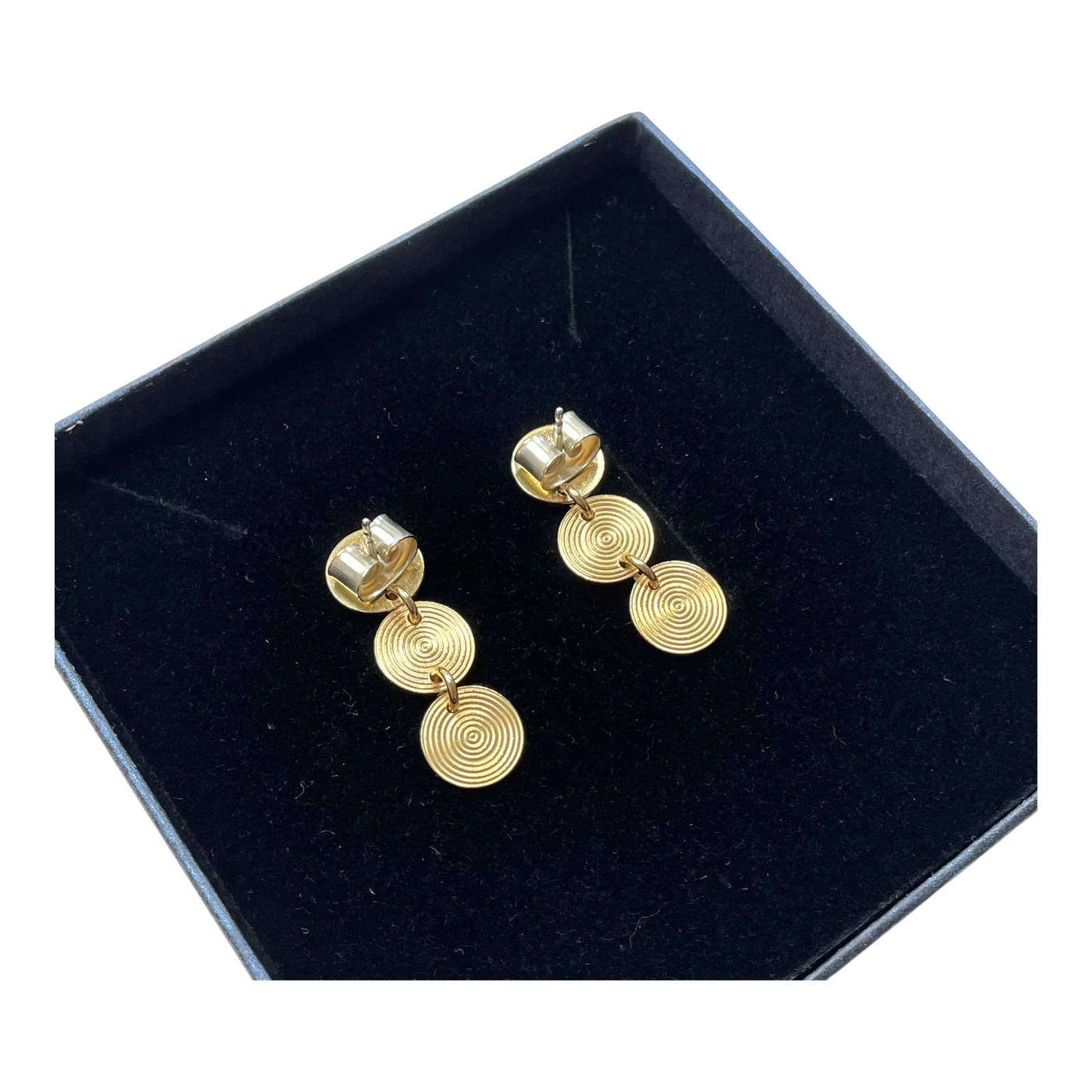 Kalevala Koru kosmos earrings, bronze