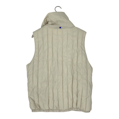 Embassy of Bricks and Logs broman puffer vest, cream | unisex L