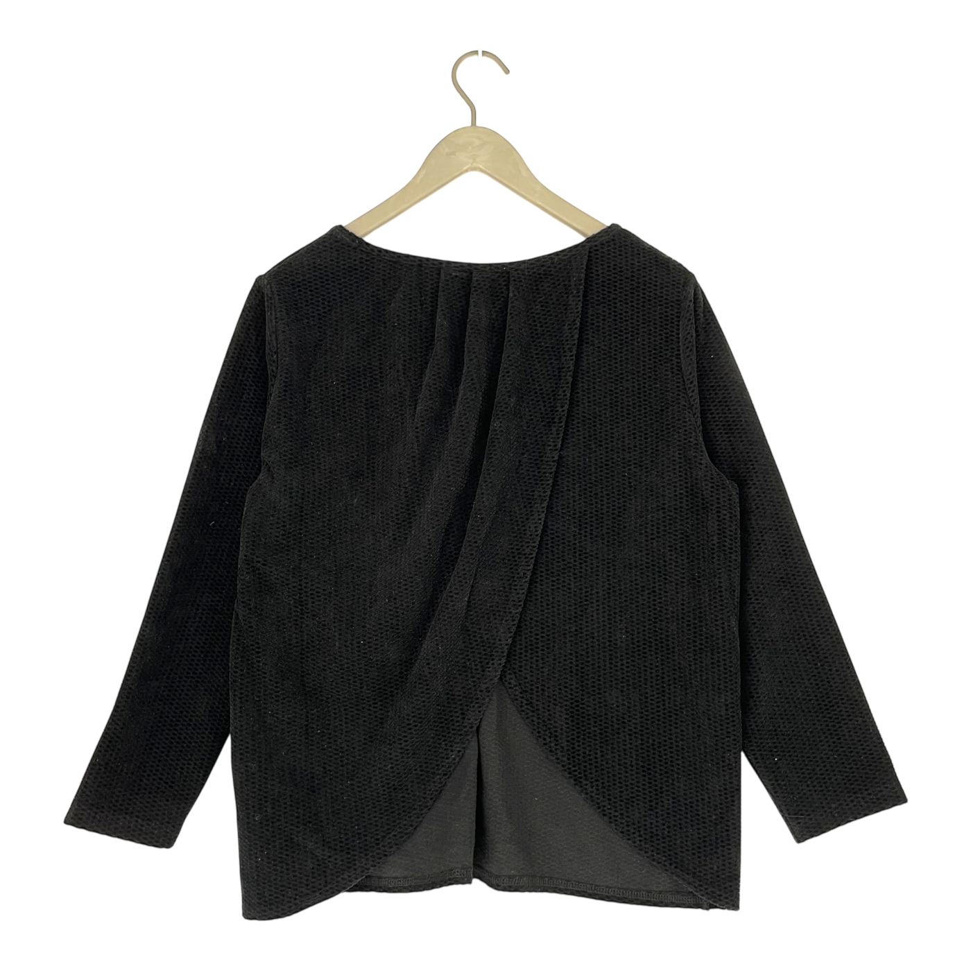 Yo Zen velour shirt, black | woman M/L