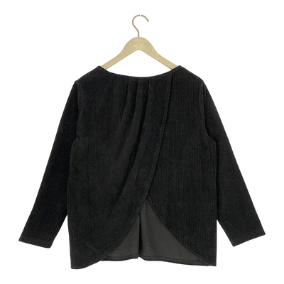 Yo Zen velour shirt, black | woman M/L
