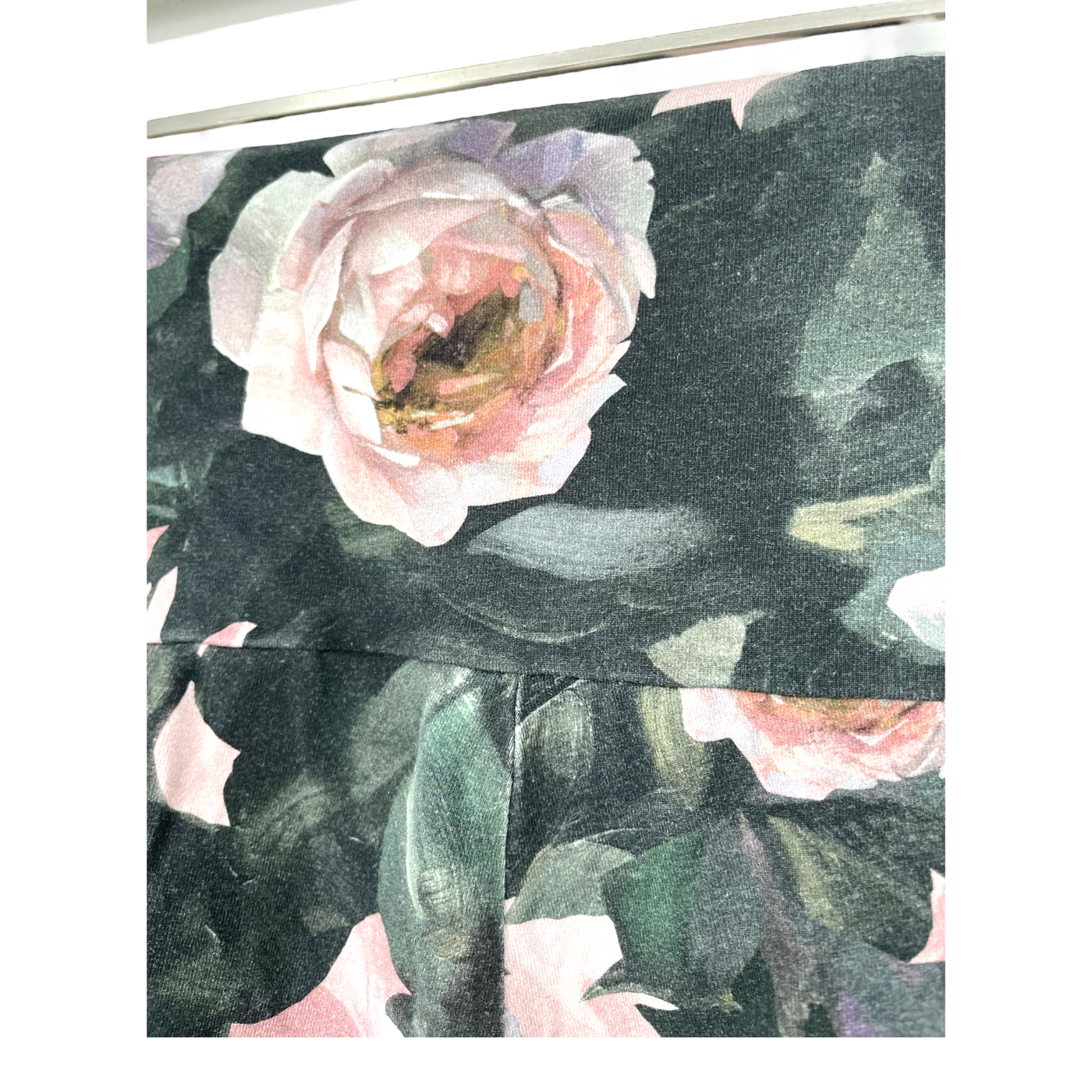Ommellinen cropped harem pants, roses | woman 3XL