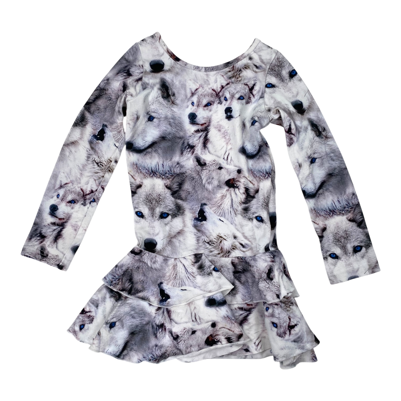 Gugguu frilla dress, husky | 86cm