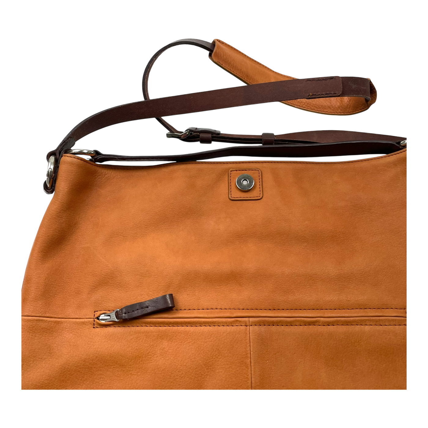 Harold's Bags leather chaza pouch, cognac