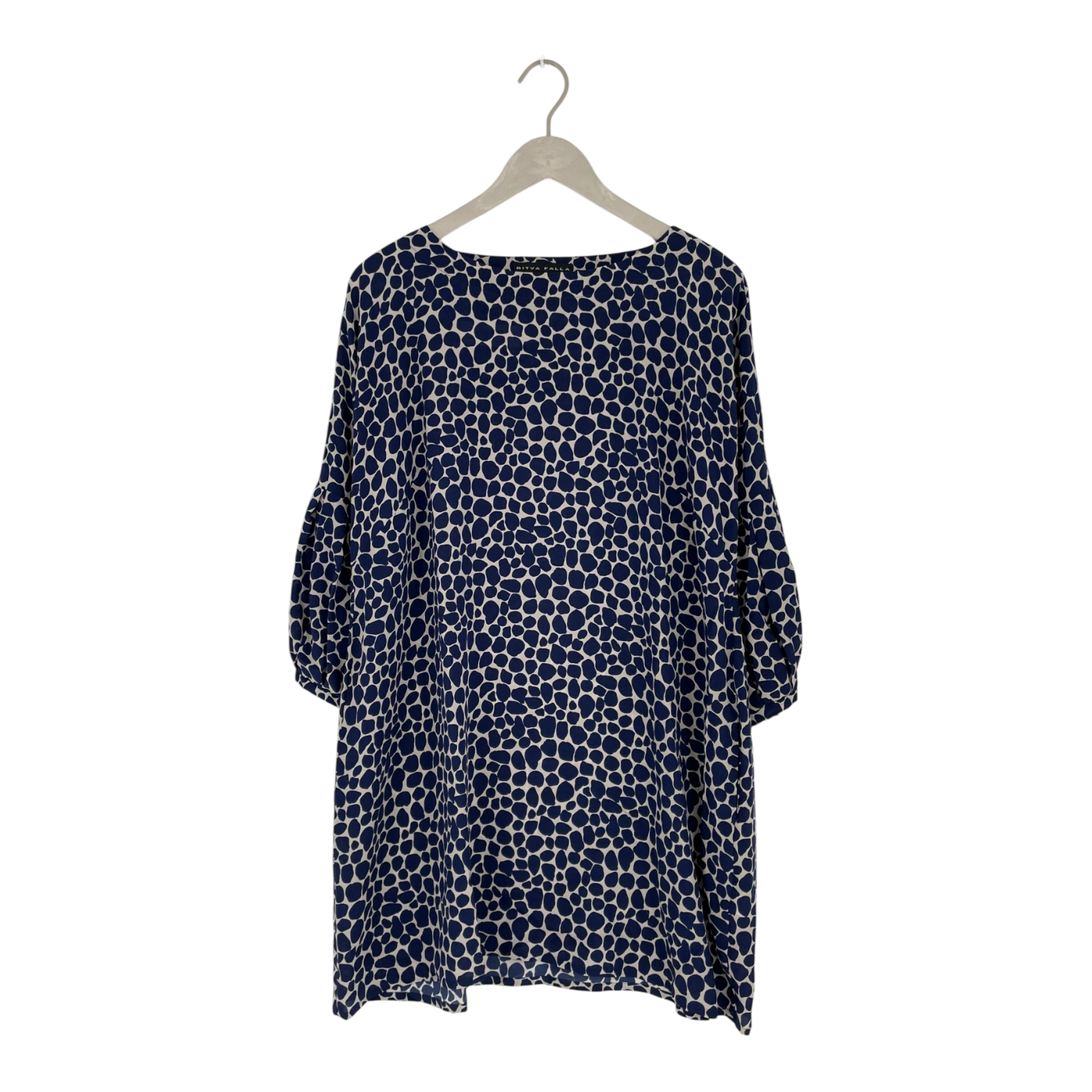 Ritva Falla silk shirt, abstract | woman XL