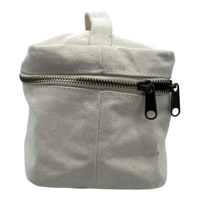 Holzrichter canvas toiletry bag, cream