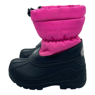 Reima nefar winter duck boots, black/pink | 27