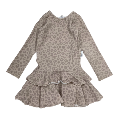 Gugguu frilla dress, leopard | 134cm