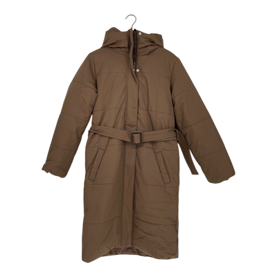 Embassy of Bricks and Logs asby puffer coat, brown | unisex S