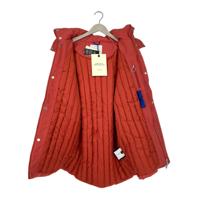 Embassy of Bricks and Logs fairview parka jacket, red | unisex L