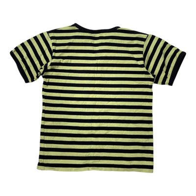 Marimekko stripe t-shirt, green and black | 110cm