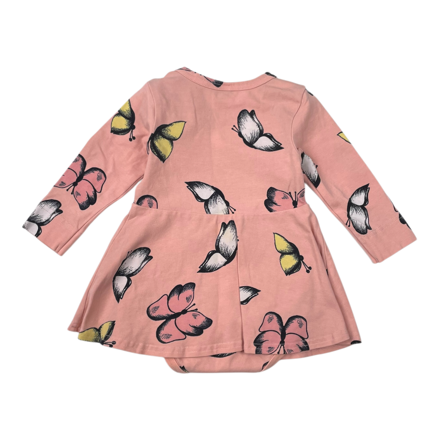 Blaa body dress, butterfly | 62/68cm