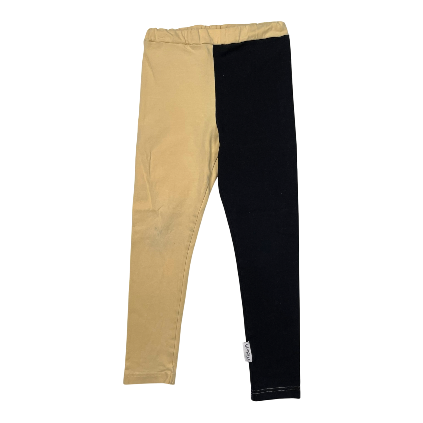 Gugguu block leggings, yellow/black | 98cm