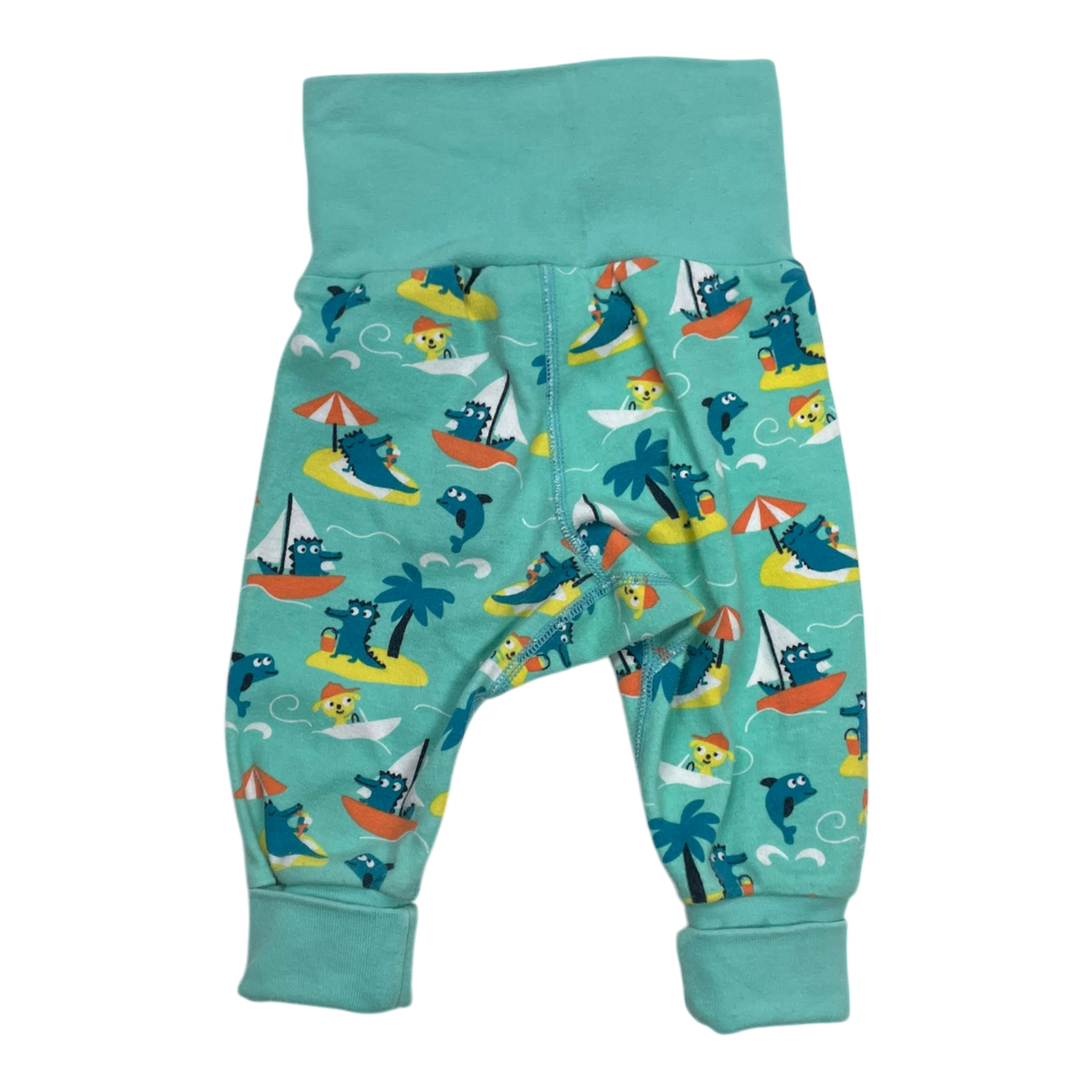 Polarn O. Pyret baby pants, aqua blue | 56cm