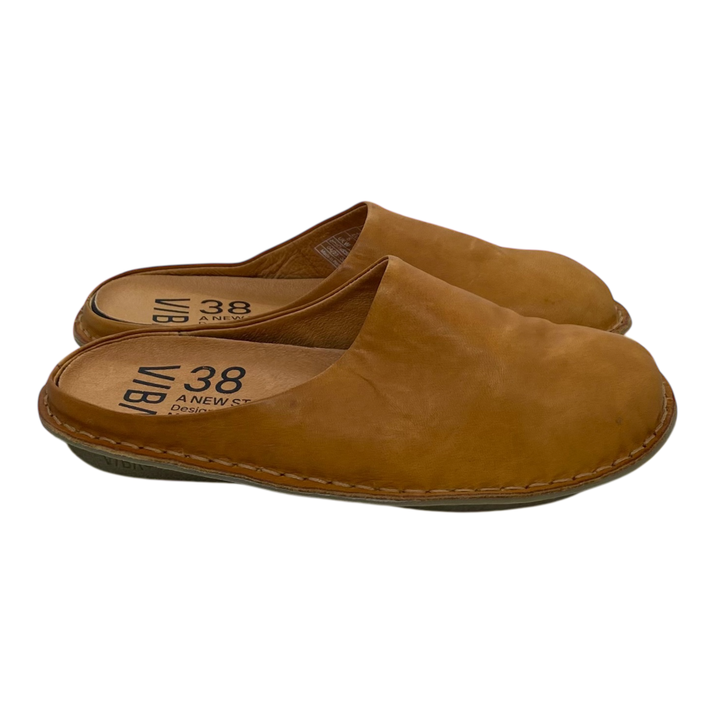 VIBAe Roma leather slippers, sunflower yellow | 38