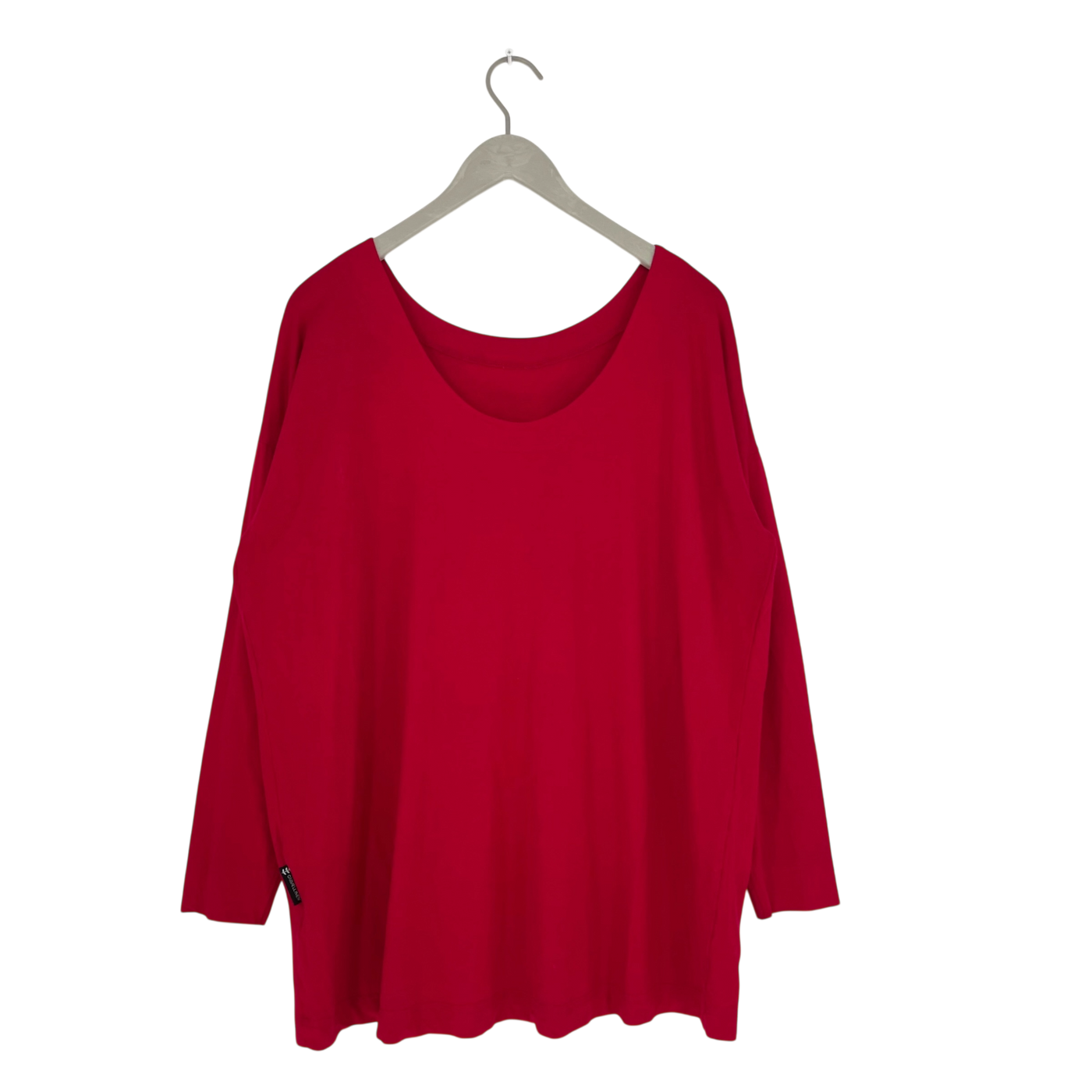 Ommellinen bambu tunic shirt, red | woman onesize