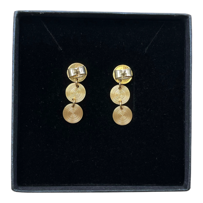 Kalevala Koru kosmos earrings, bronze